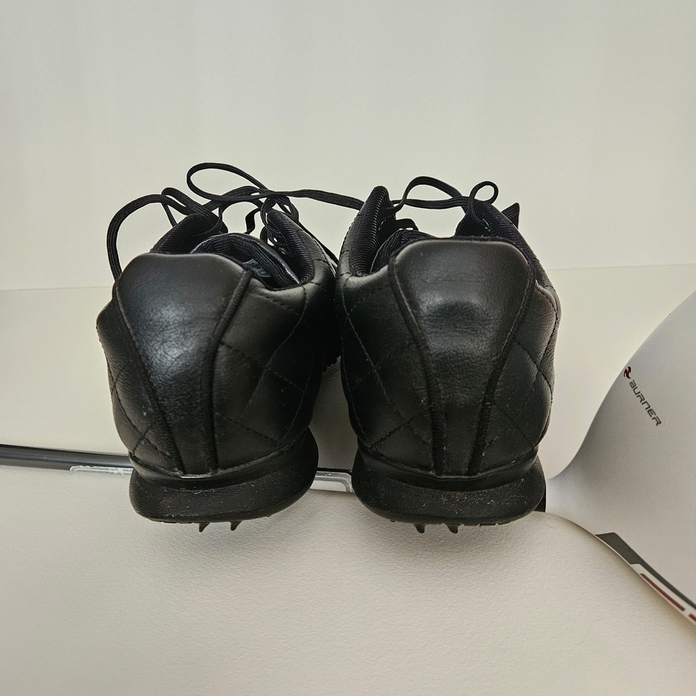 🏌‍♀️Adidas Traxion Black Quilted Golf Shoes - Picture 7 of 13